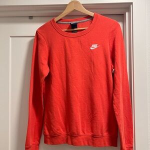 Nike Red Relaxed Sweatshirt